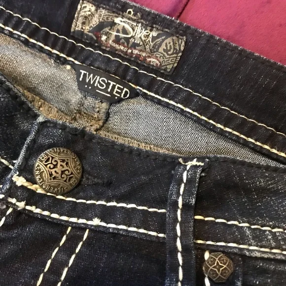 Silver Brand Embellished Jeans Twisted Boot Cut - Picture 4 of 7
